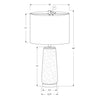 Monarch Specialties I 9712 - Lighting, 29"H, Table Lamp, Grey Resin, Ivory / Cream Shade, Modern - - Mounts For Less