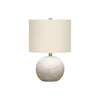 Monarch Specialties I 9717 - Lighting, 20"H, Table Lamp, Grey Concrete, Ivory / Cream Shade, Contemporary - - Mounts For Less