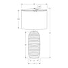 Monarch Specialties I 9742 - Lighting, 28"H, Table Lamp, Cream Resin, Ivory / Cream Shade, Transitional - - Mounts For Less