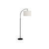 Monarch Specialties I 9749 - Lighting, 65"H, Floor Lamp, Black Metal, Ivory / Cream Shade, Contemporary - - Mounts For Less
