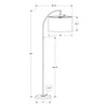 Monarch Specialties I 9750 - Lighting, 65"H, Floor Lamp, Brass Metal, Ivory / Cream Shade, Contemporary - - Mounts For Less