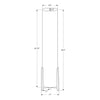 Monarch Specialties I 9755 - Lighting, 50"H, Floor Lamp, Brown Wood Look, Ivory / Cream Shade, Contemporary - - Mounts For Less