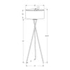 Monarch Specialties I 9756 - Lighting, 62"H, Floor Lamp, Black Metal, Ivory / Cream Shade, Contemporary - - Mounts For Less