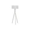 Monarch Specialties I 9757 - Lighting, 62"H, Floor Lamp, Nickel Metal, Grey Shade, Contemporary - - Mounts For Less