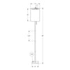 Monarch Specialties I 9759 - Lighting, 62"H, Brass Metal, Ivory / Cream Shade, Contemporary - - Mounts For Less