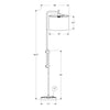 Monarch Specialties I 9760 - Lighting, 63"H, Floor Lamp, Black Metal, Ivory / Cream Shade, Contemporary - - Mounts For Less