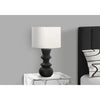Monarch Specialties I 9763 - Lighting, 26"H, Black Ceramic, Ivory / Cream Shade, Contemporary - - Mounts For Less