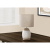Monarch Specialties I 9765 - Lighting, 16"H, Cream Resin, Beige Shade, Contemporary - - Mounts For Less