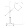 Monarch Specialties I 9766 - Lighting, 18"H, Brass Metal, Black Shade, Contemporary - - Mounts For Less