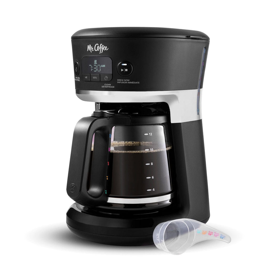 Mr. Coffee - Programmable Coffee Maker, 12 Cup Capacity, Black - - Mounts For Less