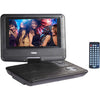 Naxa - Portable DVD Player With 7" Rotating LCD Screen, Black - - Mounts For Less