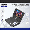 Naxa - Portable DVD Player With 9" Rotating LCD Screen, Black - - Mounts For Less