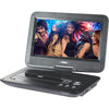 Naxa - Portable DVD Player with 10" Rotating Screen, USB/SD/MMC Inputs, Black - - Mounts For Less