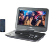 Naxa - Portable DVD Player with 10" Rotating Screen, USB/SD/MMC Inputs, Black - - Mounts For Less