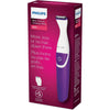 Philips - Cordless Bikini Trimmer for Women with Accessories and Carrying Pouch, Purple - - Mounts For Less