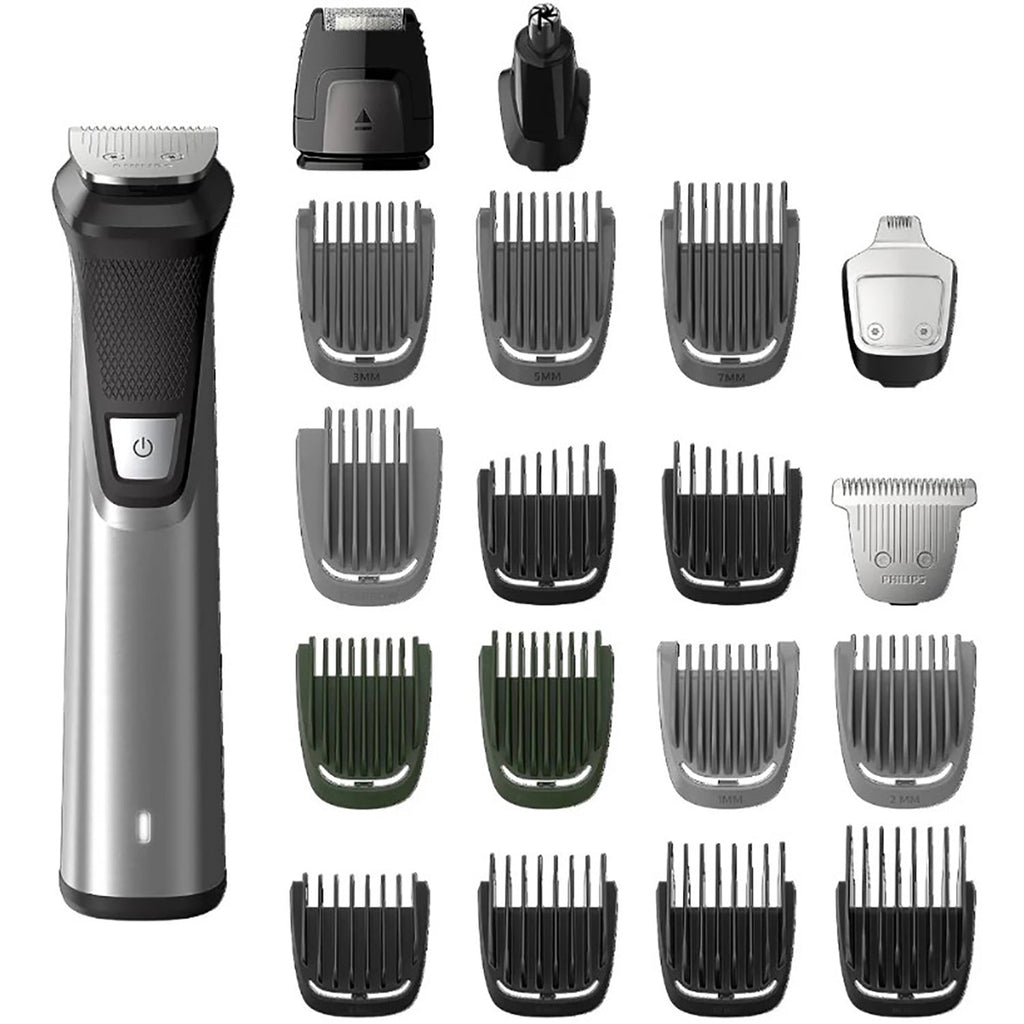 Philips - Multigroom 5000 Personal Hair Trimmer Set, For Face, Head and Body, 18 Pieces - - Mounts For Less