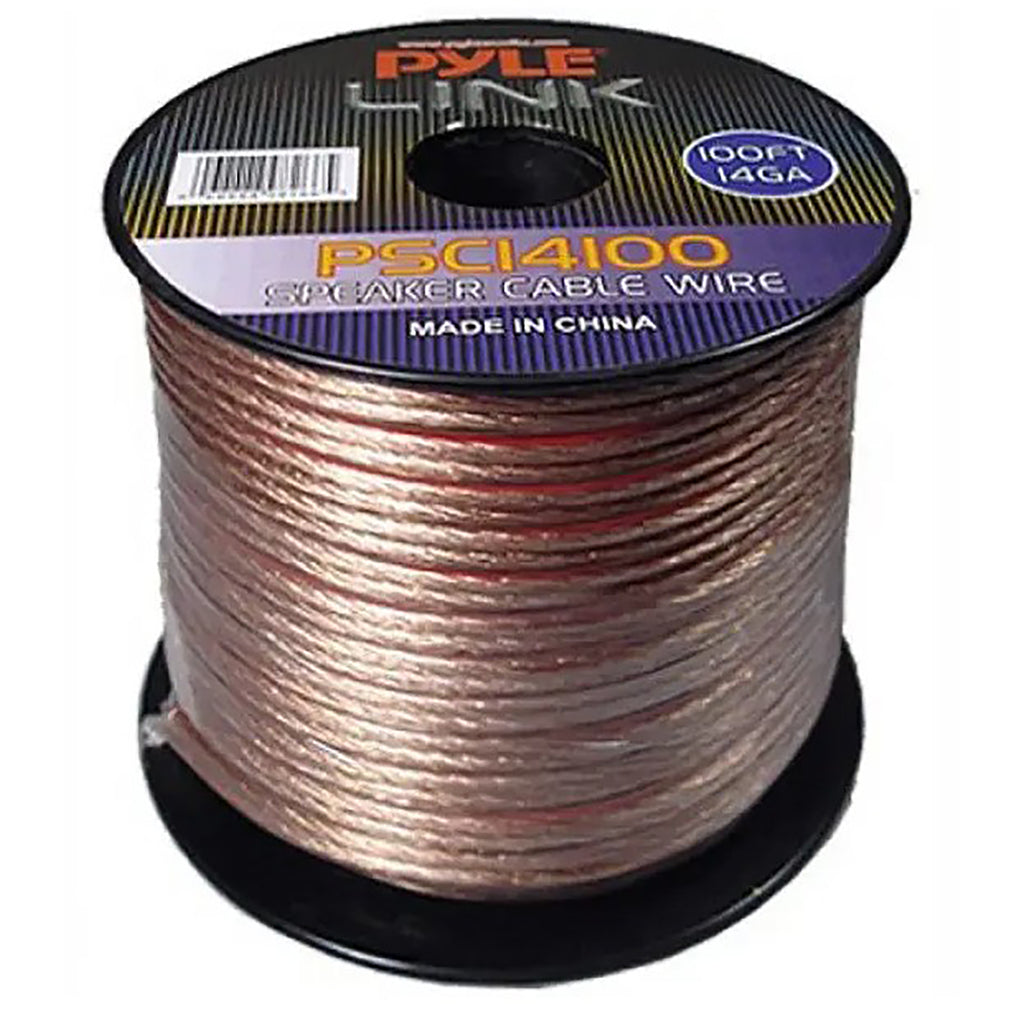 Pyle Link - 2-Conductor Speaker Cable, 14AWG, Ultra-Flexible, 100ft Length - - Mounts For Less