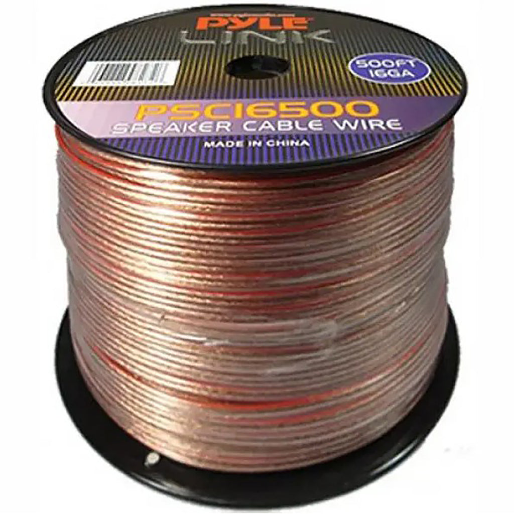 Pyle Link - 2 Conductor Speaker Cable, 16AWG, 500 Feet Length - - Mounts For Less