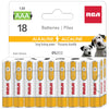 RCA - 18 Pack AAA Alkaline Batteries, Long Lasting Power, Mercury Free - - Mounts For Less