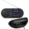 RCA AM/FM Weather Alert Radio with NOAA Updates & Alarm Clock, Black - RCWR7V - - Mounts For Less