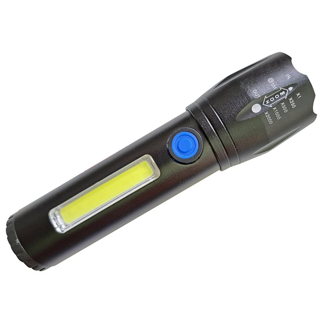RCA - COB Flashlight with Mini Lantern, Rechargeable, 300 Lumens - - Mounts For Less