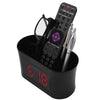 RCA Dual Alarm Clock with USB Charging, Integrated Organizer and Battery Backup, Black - RCDC45V - - Mounts For Less