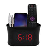 RCA Dual Alarm Clock with USB Charging, Integrated Organizer and Battery Backup, Black - RCDC45V - - Mounts For Less