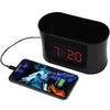 RCA Dual Alarm Clock with USB Charging, Integrated Organizer and Battery Backup, Black - RCDC45V - - Mounts For Less