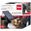 RCA - Solar Powered Outdoor LED Light with Motion Sensor and Dummy Camera, Black - - Mounts For Less