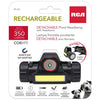 RCA - Swivel Headlamp with Headband, Detachable, Rechargeable, 350 Lumens - - Mounts For Less