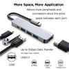 Rockstone - USB Type-C 5 In 1 Hub, USB-A, HDMI and USB-C - - Mounts For Less