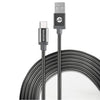 Rockstone - USB Type-C Phone or Tablet Cable, Braided, Pet Resistant, 1.2 Meter Length - - Mounts For Less