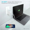 Rockstone - Wall Charger PD45 with USB-A 2.4A and USB-C 45W, White - - Mounts For Less