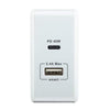 Rockstone - Wall Charger PD45 with USB-A 2.4A and USB-C 45W, White - - Mounts For Less