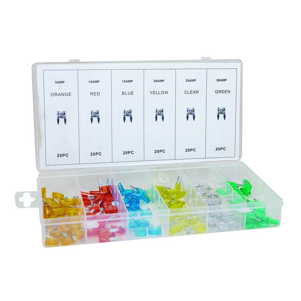 Rodac - Assortment of 100 ATO and Mini Fuses for Car - - Mounts For Less