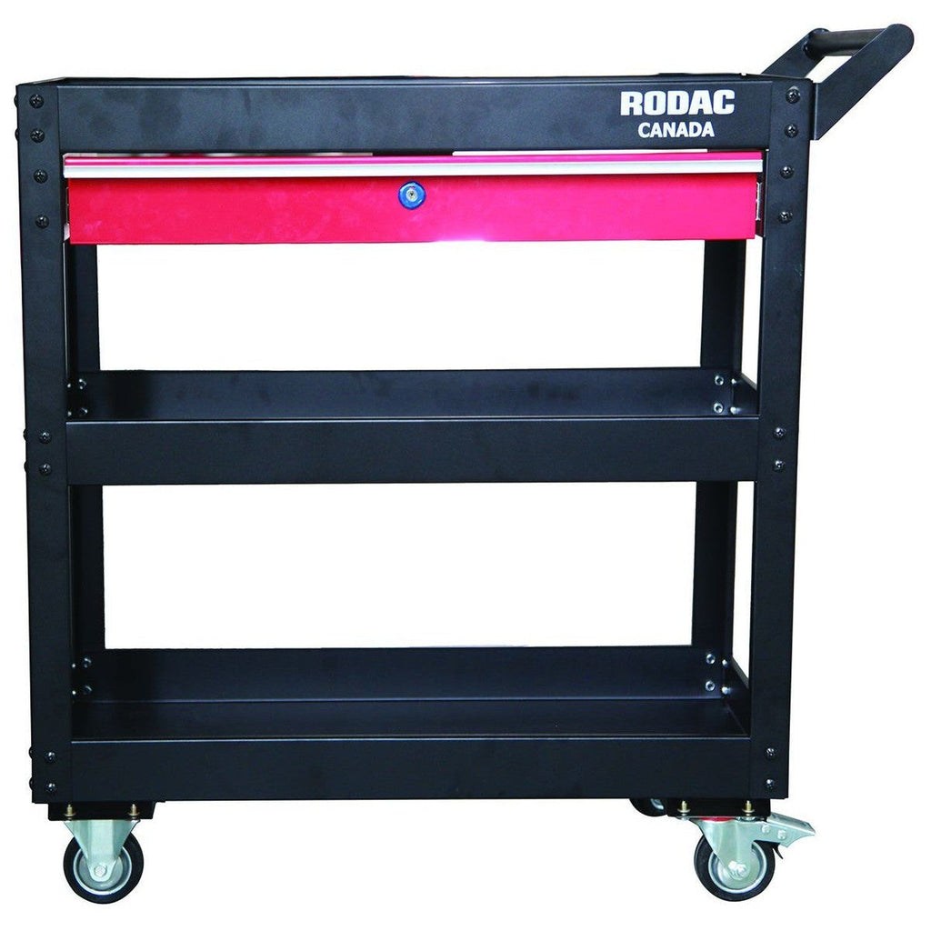 Rodac - Metal Tool Trolley With Drawer - - Mounts For Less