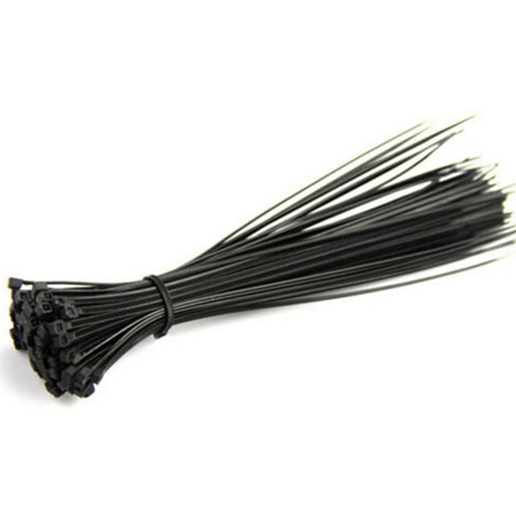 Rodac - Pack of 100 Cable Ties, 5.5" Length, Maximum Capacity 40lb, Black - - Mounts For Less