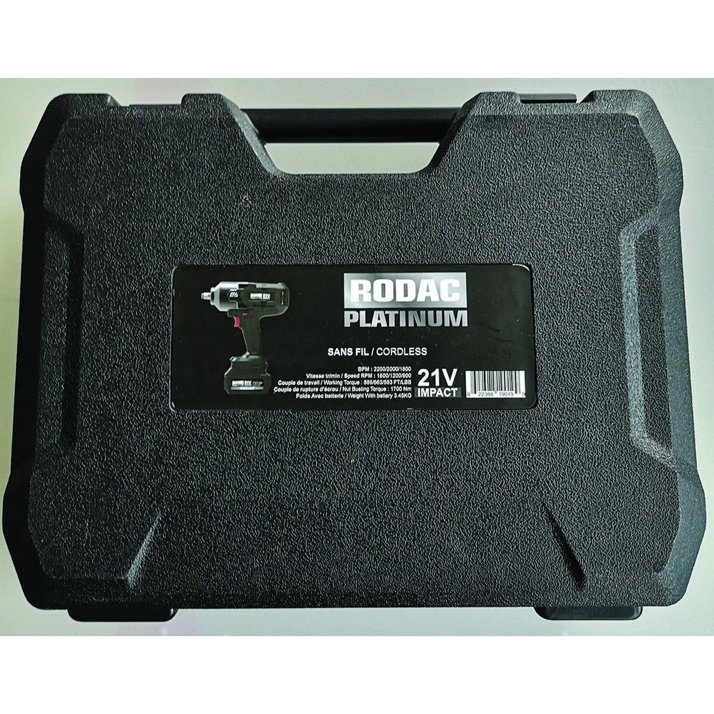 Rodac Platinum - 20V 3/4” Brushless Cordless 3-Speed 2400Nm Impact Wrench - - Mounts For Less