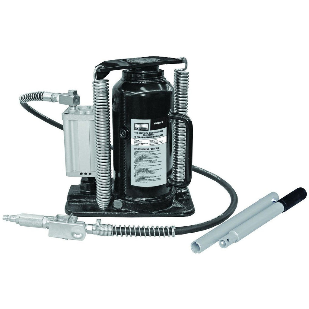 Rodac Platinum - Hydraulic Pneumatic Bottle Jack 20 Ton - - Mounts For Less