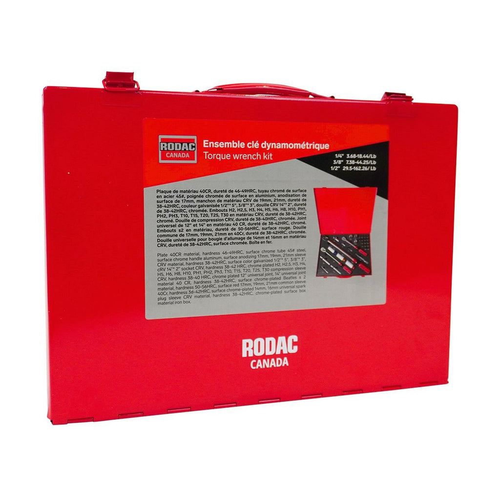 Rodac - Torque Wrench Kit with 1/2", 3/8" and 1/4" Drives - - Mounts For Less