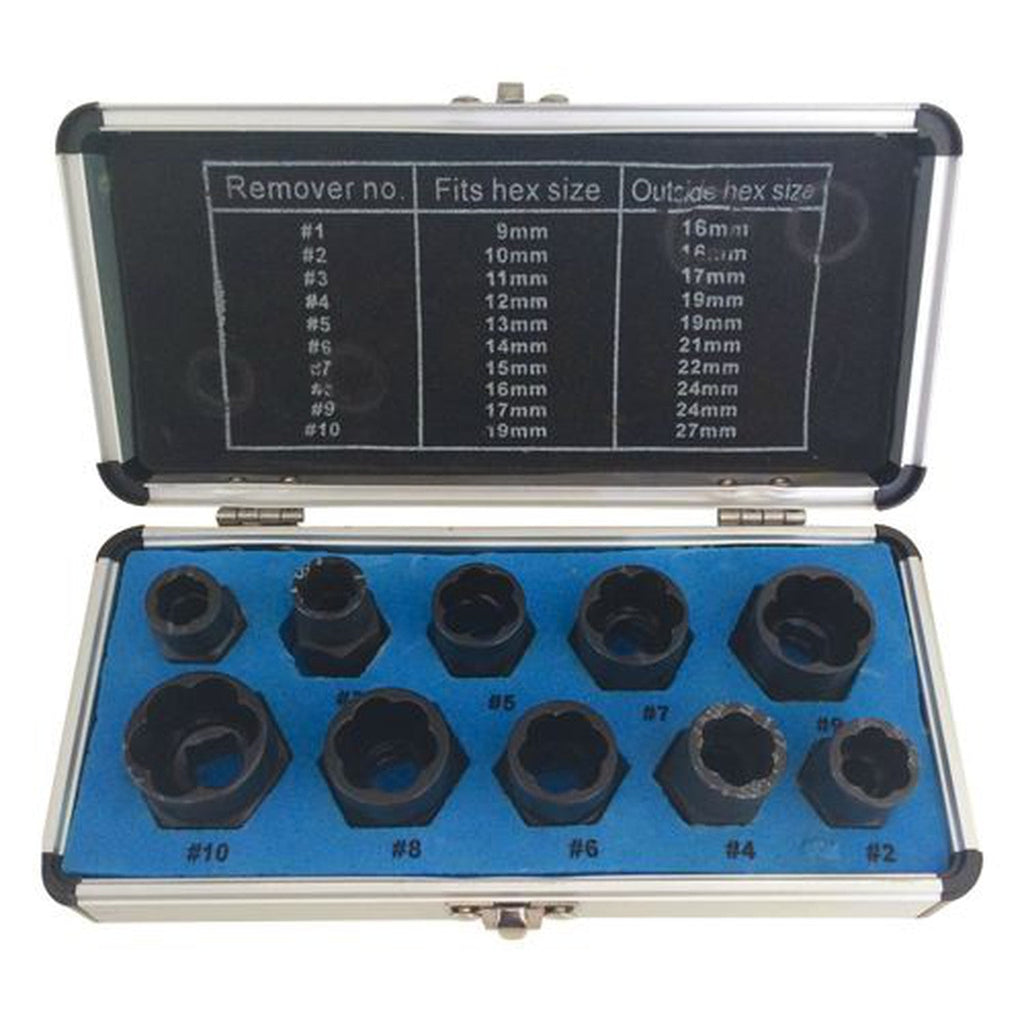 Rodac - Twist Socket Extractor Set (10 Pcs. • Met) - - Mounts For Less