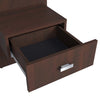 SUA-V - Set of 2 ZEN Thermally Fused Laminate Nightstands, Chocolate - - Mounts For Less