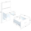 SUA-V - Set of 2 ZEN Thermally Fused Laminate Nightstands, White - - Mounts For Less