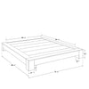 SUA-V - ZEN Thermally Fused Laminate Bed Base, Queen Size, Natural Beauty - - Mounts For Less
