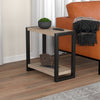 Safdie & Co Accent Table - 23" Long Dark Taupe with 1 Shelf for Living Room - - Mounts For Less