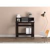 Safdie & Co Computer Desk 31.5" Long Cappuccino with 2 Shelves for Home Office and Small Spaces. Ideal for writing - - Mounts For Less