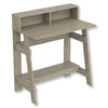 Safdie & Co Computer Desk 31.5" Long Dark Taupe with 2 Shelves for Home Office and Small Spaces. Ideal for writing - - Mounts For Less