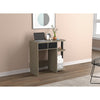 Safdie & Co Computer Desk 31.5" Long Dark Taupe with 2 Woven Boxes 2 Shelves and Black Metal for Home Office and Small Spaces. Ideal for writing - - Mounts For Less