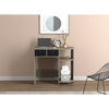 Safdie & Co Computer Desk 31.5" Long Dark Taupe with 2 Woven Boxes 2 Shelves and Black Metal for Home Office and Small Spaces. Ideal for writing - - Mounts For Less