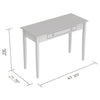 Safdie & Co Computer Desk 42.15" Long White with 1 Drawer for Home Office and Small Spaces. Ideal for writing - - Mounts For Less